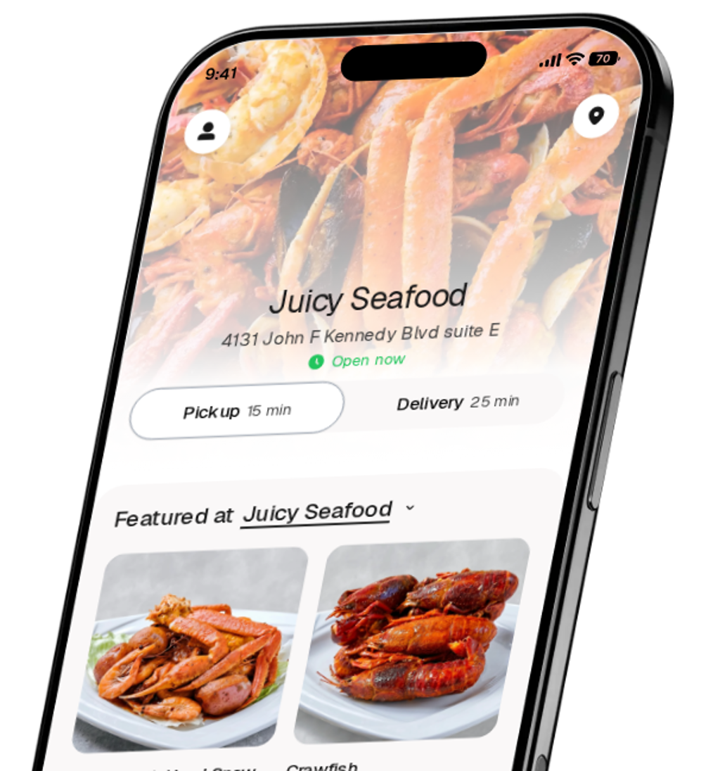 Juicy Seafood app preview