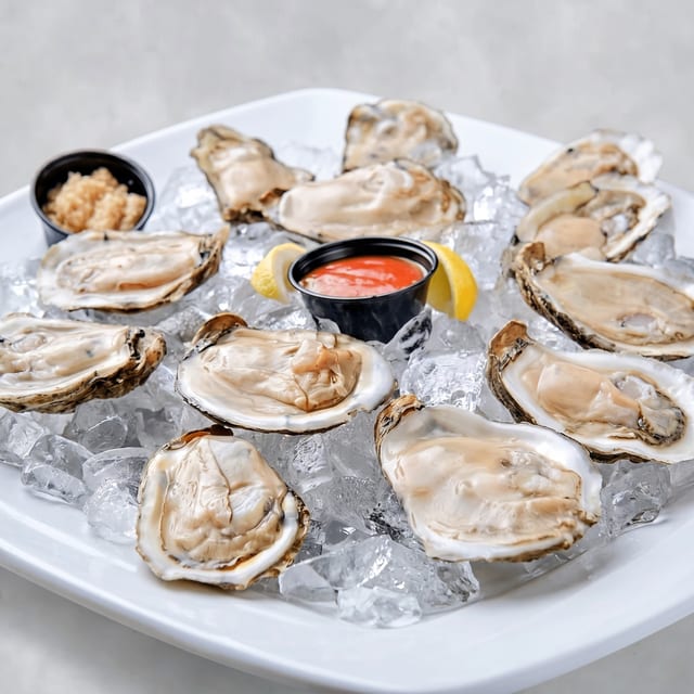 Raw Oyster on Half Shell.
