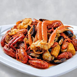 Giant Seafood Boil with Heads / No Heads Combo