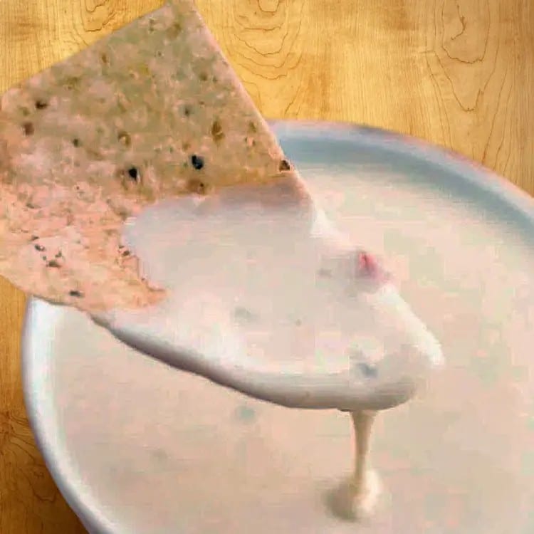 White Queso Dip & Chips.