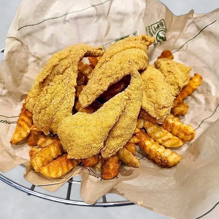 Fried Catfish Basket.