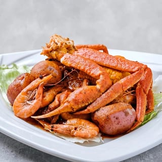 Shrimp with Head & Snow Crab Legs Combo